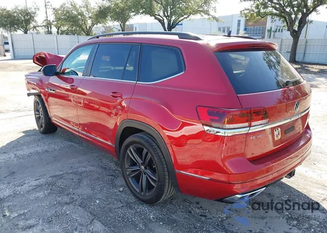 2021 Volkswagen Atlas 3.6L V6 Se W/Technology R-Line from USA, damaged, VIN 1V2PR2CA7MC523460